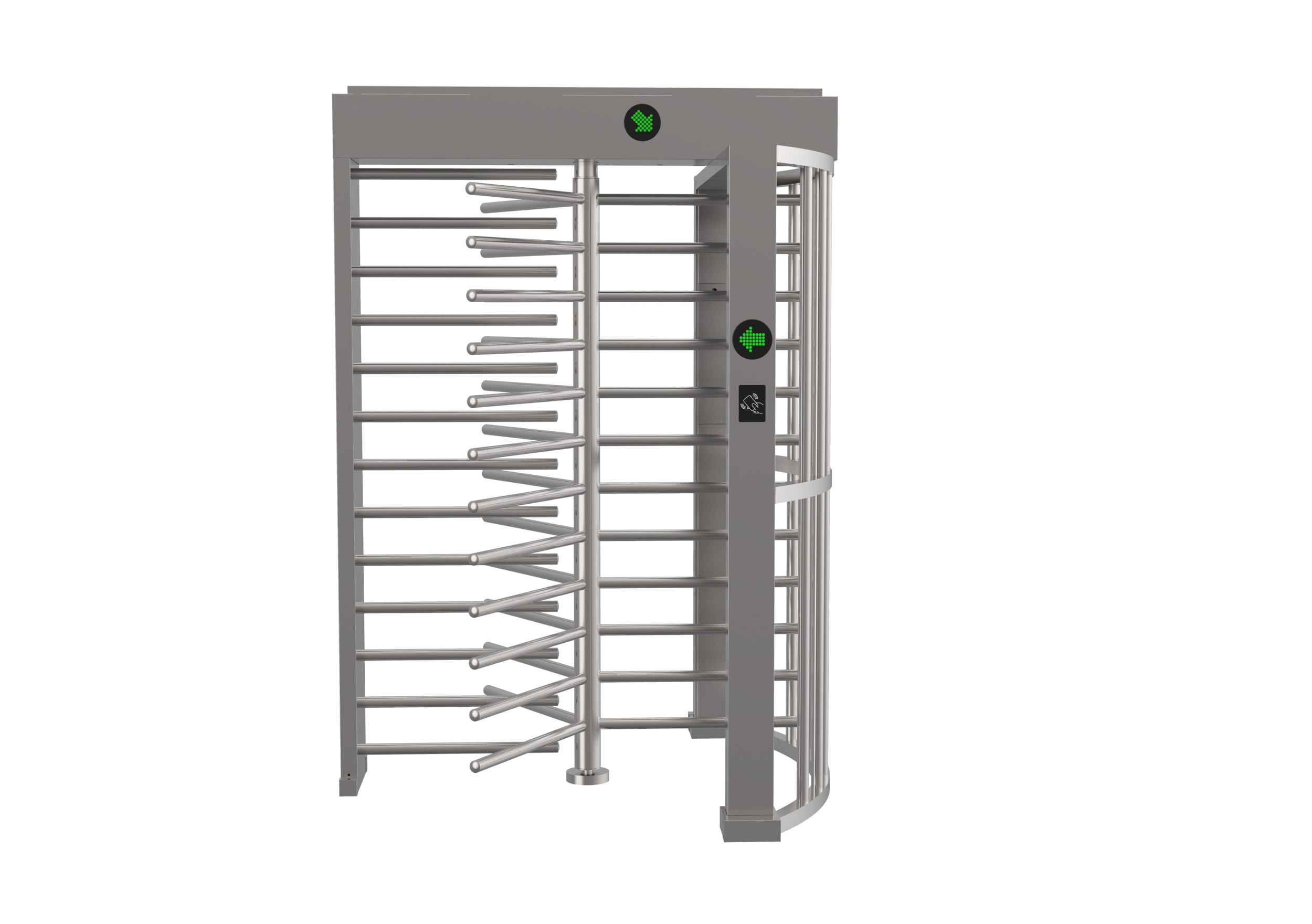 Full Height Stainless Steel Turnstiles Access Control Gate For Entry Exit Full Height Stainless Steel Turnstiles Access Control Gate For Entry Exit