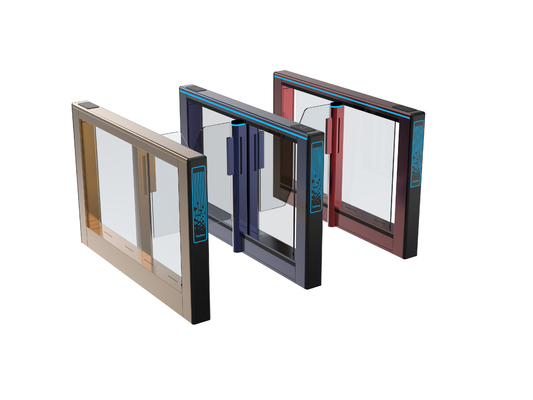 Buy Automatic Steel Electronic Turnstile Secure Facial Recognition Waterproof Swing Barrier Gate online manufacture