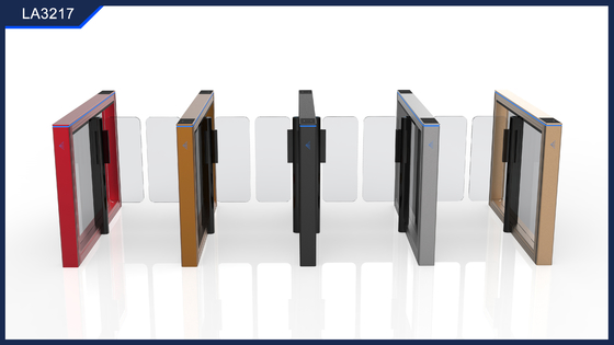 Buy Swing Barrier Turnstile Gate Brushless Servo RFID Access Control Speed Pedestrian Barrier Gate online manufacture