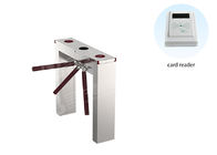 Competitive Price Waist High Tripod Turnstile Gate , SUS 304 Pedestrian Barrier Gate For Access Security