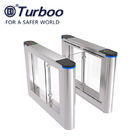 Self Closing Fast Lane Barrier Gate 304 Stainless Steel For Metro Station Mass Transit