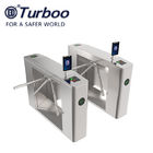 Stainless Steel Tripod Turnstile Gate LED Indicator For Retail Crowd Control