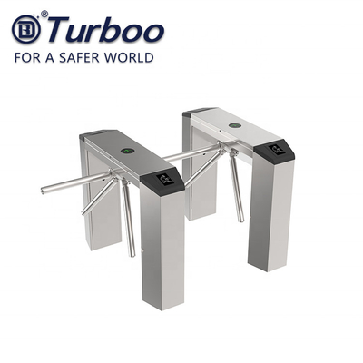 Three Arms Waist High Turnstile Automatic Reset 304 Stainless Steel