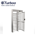 Bi - Direction Full Height Turnstile Gate High Secure Passage With RFID Smart 304 Stainless Steel