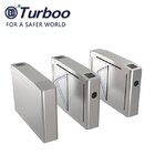 304 Stainless Steel Swing Gate Automatic Flap Barrier Gate Biometric System