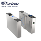 E - Tickets Access Control Turnstile Gate 304SUS Flap Barrier R485 Dry Contact