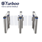 Automatic Stainless Steel Swing Barrier Turnstile  with card reader ticket gate turnstile