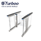 Anti - Collision slience multiple Smart glass office  barrier optical low cost pedestrian  turnstiles