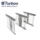 Anti - Collision slience multiple Smart glass office  barrier optical low cost pedestrian  turnstiles