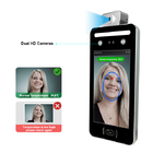 IC ID Card Reader Android Face Recognition Turnstile With Temperature Detector