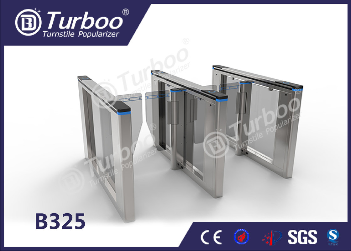 Optical swing barrier gate fingerprint controlled access turnstiles