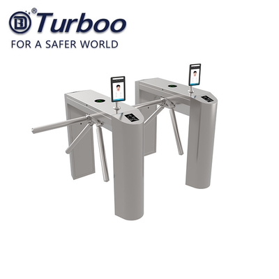 Semi Automatic Tripod Turnstile 304 Stainless Steel Integrated With RFID Card Reader