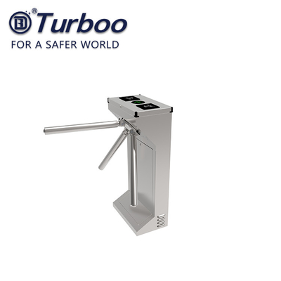 Motorized Compact Tripod  Turnstile Gate Stainless Steel RS485 Security Access Controller