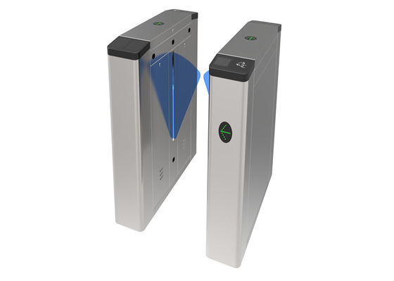 Flap Barrier Gate Access Control System Integarted RFID Card Reader And ...