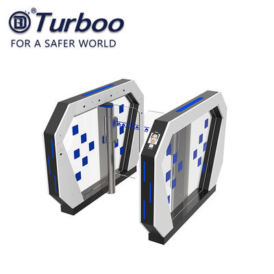 Security Optical Speed Gate Turnstile RFID Card Reader Facial Recognition Gate With Servo Motor 240V