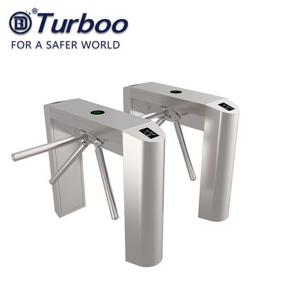 24V 50W Tripod Turnstile Gate Waist Height 304 Stainless Steel Access Control System