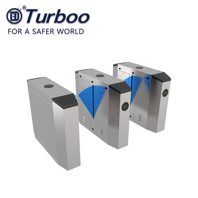 304SUS Turnstile Barrier Gate Access Control Space Saving With Biometric Devices