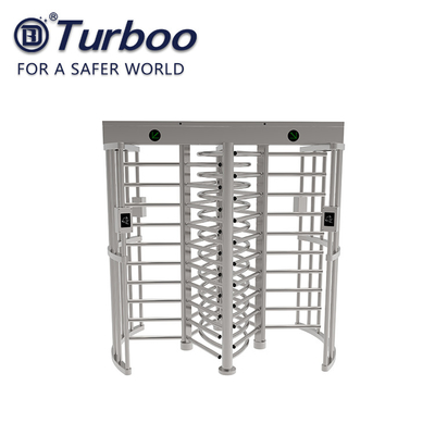 Full Height Pedestrian Turnstile Gate Stainless Steel High Security IC ID