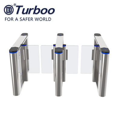 Double Swing Turnstile Gate / Stainless Steel office building Turnstile For Transit Fare Collection