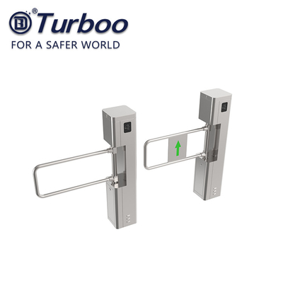 Entrance Access Control Turnstile Gate Dry Contact ESD SUS304 Arm Material 100-240V