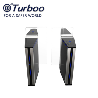 High-end Tempered Glass Sheet SUS304 Automatic Sliding Barrier Gate Turnstile For Pedestrian Safety Control