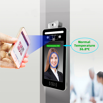 QR Code DC12V 8in Face Recognition Rfid Device With IC ID Card