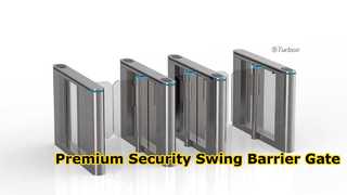 See Why Choose B302C Automatic Swing Pedestrian Barrier Gate for Hotels Gym Office School