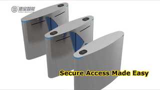 See Why Choose H2012 SUS304 Retractable Flap Barrie RFID Waist Height Turnstile Gate System