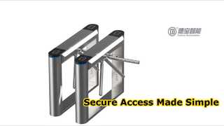 Watch: A106 Brushless Movement of Automatic Tripod Turnstile Access Control Stainless Steel Showcase