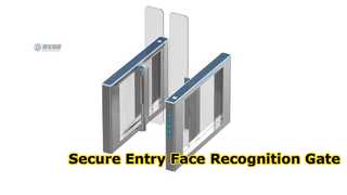 LB3211BAccess Control for Pedestrian Face recognition Swipe Card High Baffle Barrier Speed Gate
