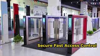 See R3412 Why Choose Automatic Steel Turnstile Secure Facial Recognition Swing Barrier Gate LA3217