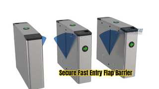 View Y248 Office Factory 3 Pairs Flap Barrier Gate Retractable Automatic Designed Demo