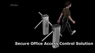 Watch: ES1219 Showcase Office Building Metro Station Access Control Three Arm Turnstile Gate