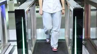 View R3413 Pedestrian Swing Gate and QR Code Secure Community/Office Entrance Demo